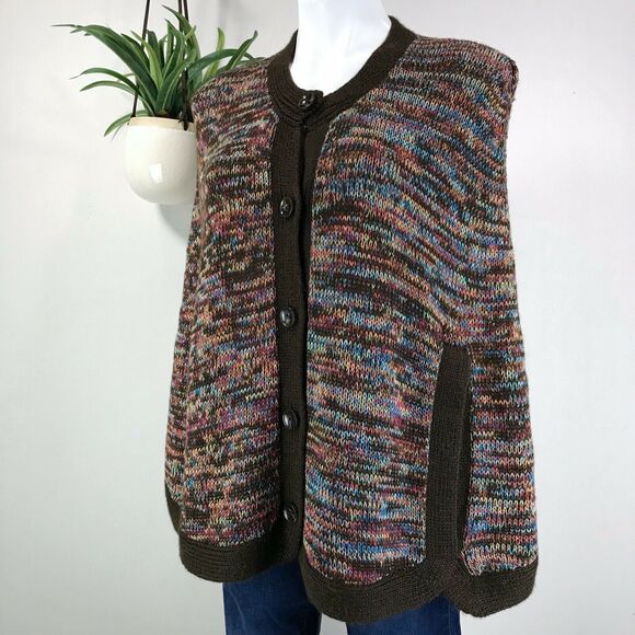 NWOT Trina Turk Grantham Sweater Cape Button Alpaca Blend Knit Poncho Size P / 0 - Picture 1 of 11